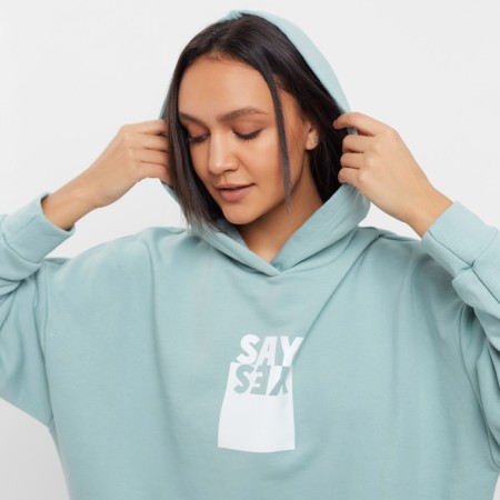 Hoody women Minaku: Casual Collection Color Mint size 46-48-3