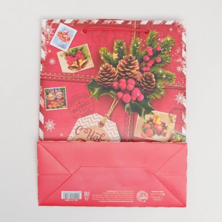 Package Laminated Vertical “Gift from Santa Claus”, MS 18 x 23 x 11.5 cm, New Year-3