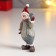 Polystone souvenir "Snowman in a knitted outfit and cap" MIX 9.3x4.3x2.5 cm