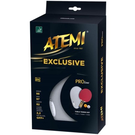 A set for table tennis ATEMI Exclusive: 1 racket, cover, 2 goals-2