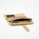 Women's wallet on the button, mustard color