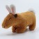 Soft toy "Capybara. Bunny ", with ears and tail