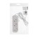 Extension cord 3 sockets, 1.7 m, 10 A, 2200 W, PVS 2x0.75 mm2, without salary, white