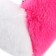 Soft toy "heart" halves, on a key fob, 10 cm, white-pink color