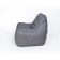 Handwheel armchair "Eden", the color is dark - gray, horn