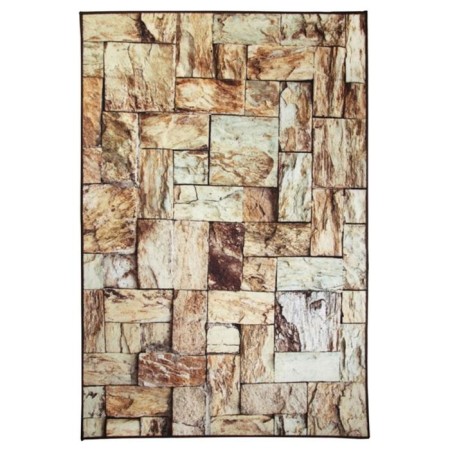 Rosetta Dzhtal carpet, size 110x170 cm, print stone tiles