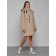 Coat insulated winter female, size 46, color light brown