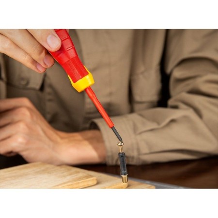Dielectric screwdriver DELI, PH0 x 60 mm, CRV, up to 1000 V-1