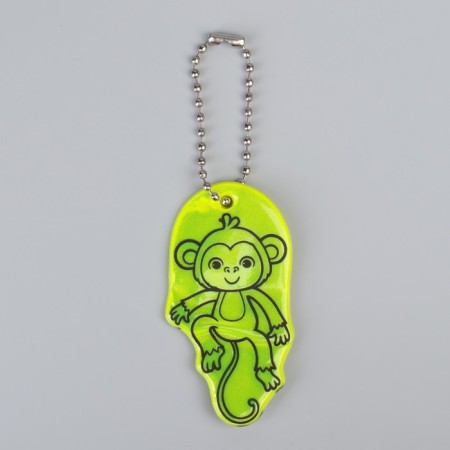 The reflective element "Monkey", bilateral, 3.2 × 6.1 cm, color mix-1