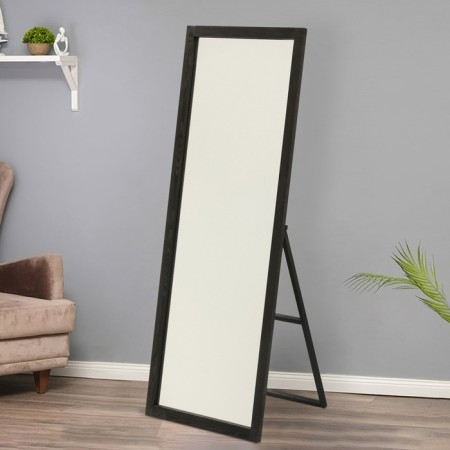 Black floor mirror, 160x60x5 cm