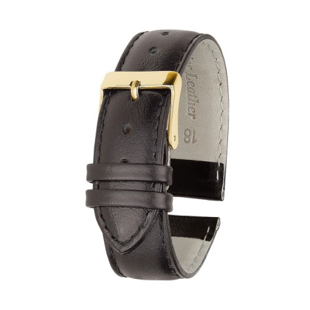 A watch strap, male, 18 mm, harness 75 mm, larynx 115 mm, brown, elongated