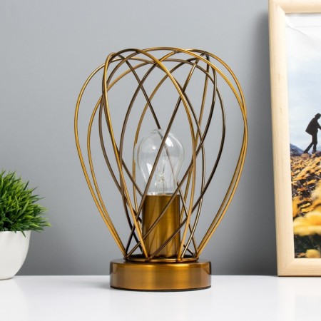 Biglie table lamp E27 40W gold 18x18x20cm Risalux
