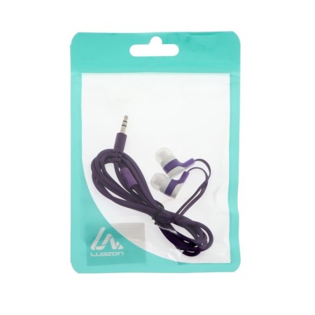 Headphones Luazon vbt 1.7, vacuum, flat wire, mix-2