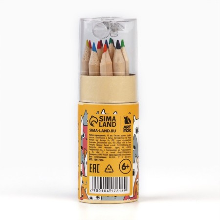 Color pencils Mini in a tube, 12 pcs "Kitty"-3