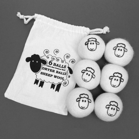 Woolen balls for washing and drying linen, 6 cm, with a pattern, 25 g-1