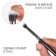 Premium makeup brush, 17 cm, black color