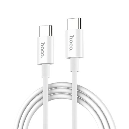 Cable Hoco X23, Type-C-Type-C, 3 A, 1 m, tPE braid, white-2