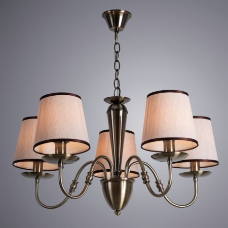 Fiona chandelier, 5x40W E14, bronze color-1
