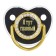 Nipple - Orthodontic dummy “I'm the main one”, with a cap, +12 months, gold, rhinestones, rhinestones