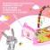 Musical developing rug "Cute animals", Russian voiceing, pink color