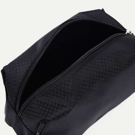 Cosmetic bag with lightning, black color-2