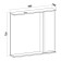 Bathroom mirror "Athena 80" right, 16 x 80 x 75 cm