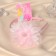 Hair cap "chosen" flower, 0.9 cm, pink