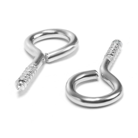 Screw-ring, tundra, white zinc, 2x25 mm, 10 pcs-2