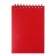 Notepad A6, 80 sheets in the cage on the crest "Red. Neon", plastic cover, offset unit