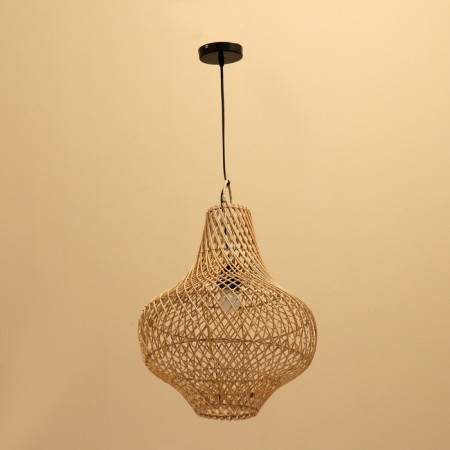 Lamp ceiling from Rotan "Willie" 1x120W, E27, 40x40x50 cm-1