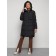 Coat insulated winter female, size 52, black color