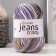 Yarn "Jeans Crazy" 55% cotton, 45% acrylic 160m/50g (7207 violet-sir-green.)