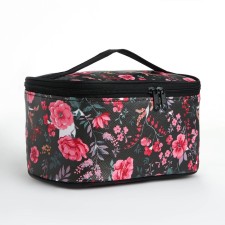 Cosmetic bag with lightning, black color