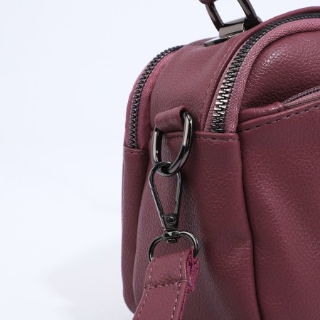 Bag Cross-Bodi with a zipper, pink color-5
