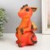 Figure "Dragon" 18x10x10 cm, orange