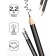 Chernographic pencil with Erich Krause "Jet Black 101", HB, Grifel D = 2.2 mm, wood, hexagonal in a tube, Black case