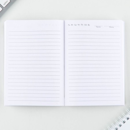 Diary in the thin cover A6, 52 sheets "Girl"-1