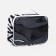 Cosmetic bag with lightning, white/black color