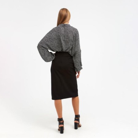 Women's skirt Minaku: classic color black, rr 46-3