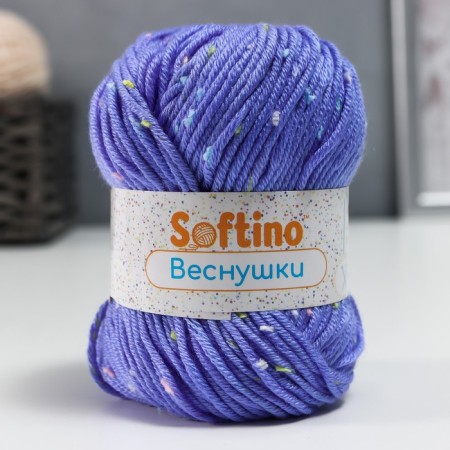 Yarn 60% acrylic, 30% cashmere, 10% silk "spring" 50 g 80 m color 21 blue