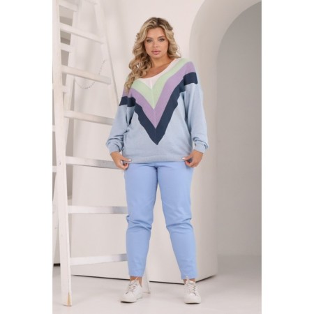 Pulover Women Wisell, size 54, blue color-9