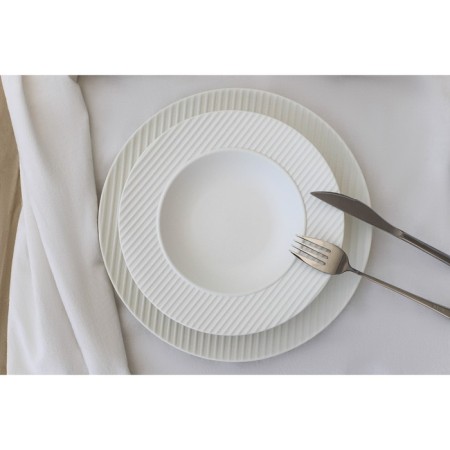 Porcelain plate for pasta Magistro line, 250 ml, d = 21.2 cm, white color-4