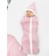 Lightning diaper with a hat with a hat Nature Essence, height 68-74 cm, pink color