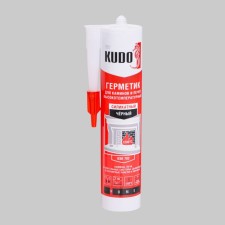 Thermal -resistant sealant for stoves and chimneys is +1500 gr. (black), 280 ml Kudo
