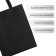 Bag (package) shopper, 42x10x30 cm, without lining, black