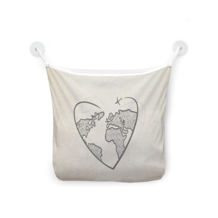Organizer in a bath on suction cups "Love for a journey", for storing toys and trifles, size 33x39 cm-2