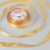 Satin tape, 12 mm × 23 ± 1 m, color cream-brown No. 155