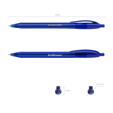 Handle Automatic Ballic Erichkrause U-208 Original Matic, a needle node 1.0 mm, blue, ultra-soft letter-3