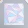 Scrapbooking paper bilateral gold "Triangles" density 180 g 15.5x17 cm