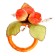 Ring for napkins "Bouquet", Orange color